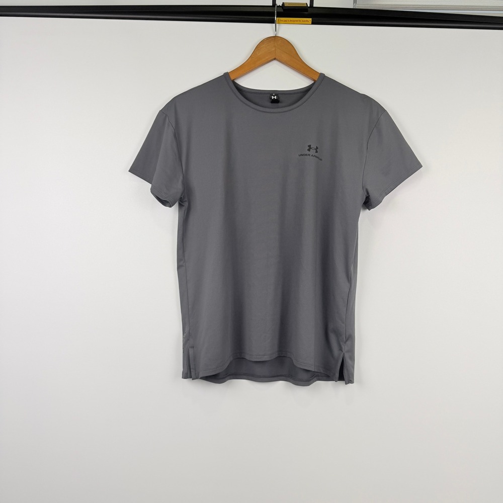 Under Armour T-Shirt Mens S Gray Short Sleeve Performance Activewear
